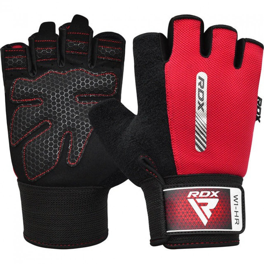 Рукавички для фітнесу RDX W1 HALF RED-XL