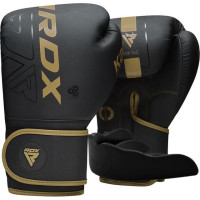 Боксерські рукавиці RDX F6 Kara Matte Golden 8 унцій