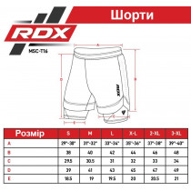 Компресійні шорти для RDX MMA T16 2-в-1 RED/BLACK-L Компресійні шорти для RDX MMA T16 2-в-1 RED/BLACK-L