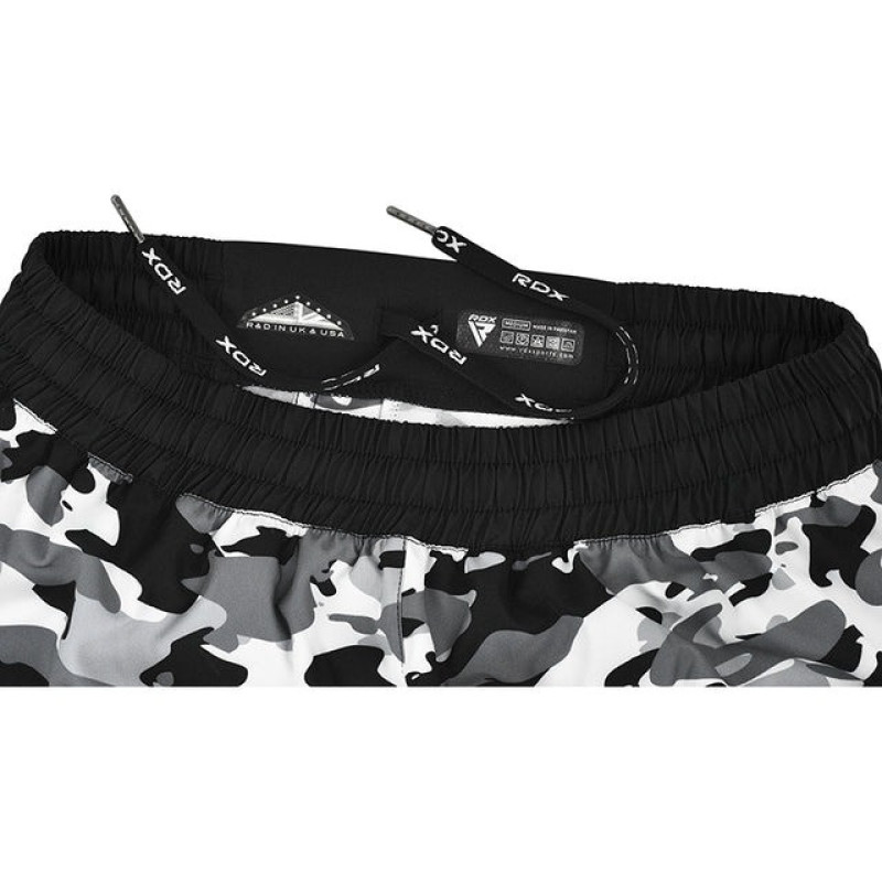 Шорты для MMA RDX T15 CAMO (мужские), Размер S, Полиэстер, Спандекс, Серый, для ММА, бокса, кикбоксинга, грепплинга, муай-тай