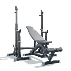 Регульована лава WCG Defender + Стійки під штангу Bugai Pro