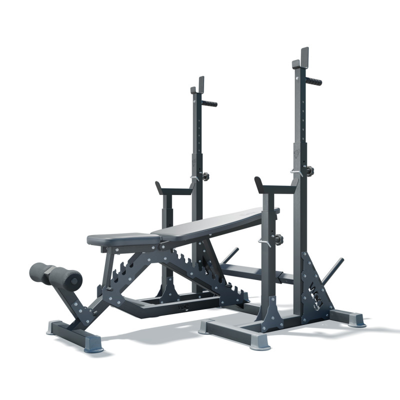 Регульована лава WCG Defender + Стійки під штангу Bugai Pro