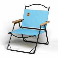 Стул раскладной со спинкой для кемпинга WCG Chill Голубой