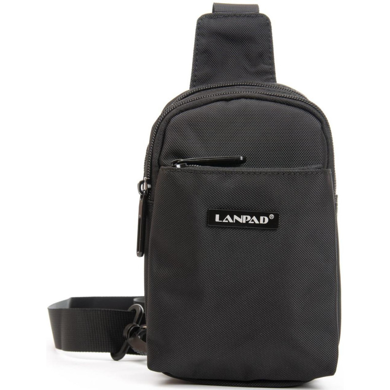 Чоловіча сумка через плече Lanpad чорна