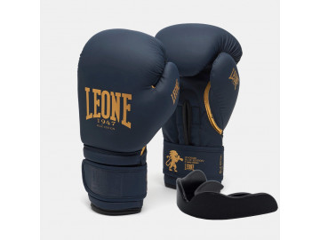 Боксерські рукавиці Leone GN059B Blue Edition 10 унцій (капу в комплекті)