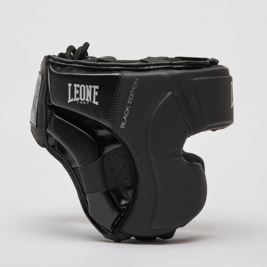 Боксерський шолом Leone CS435 BLACK Edition L (капа у комплекті)