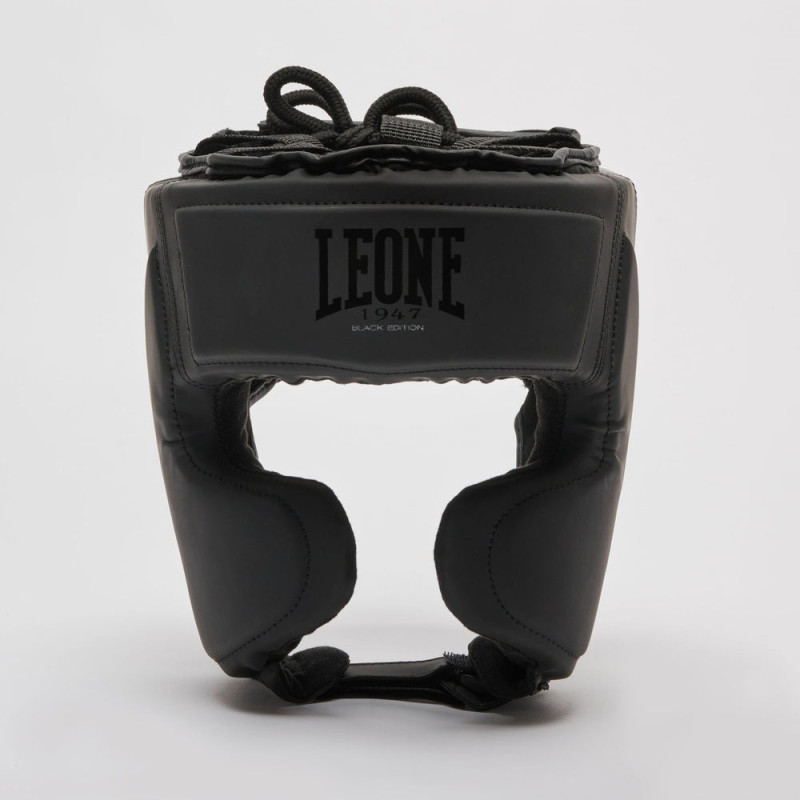 Боксерський шолом Leone CS435 BLACK Edition L (капа у комплекті)