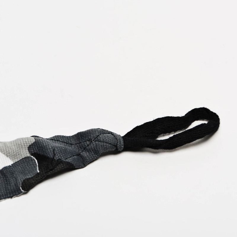 Бинти для боксу Leone AB705 Grey Mimetic, Комплект: 2 шт. з футляром, Довжина 3.5 м, Бавовна, Нейлон, Еластан, Сірий (камуфляж)