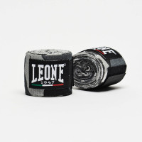 Бинти для боксу Leone AB705 Grey Mimetic, Комплект: 2 шт. з футляром, Довжина 3.5 м, Бавовна, Нейлон, Еластан, Сірий (камуфляж)