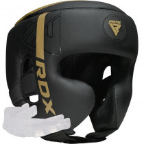 Боксерський шолом RDX F6 KARA Matte Golden S (капа в комплекті) Боксерський шолом RDX F6 KARA Matte Golden S (капа в комплекті)