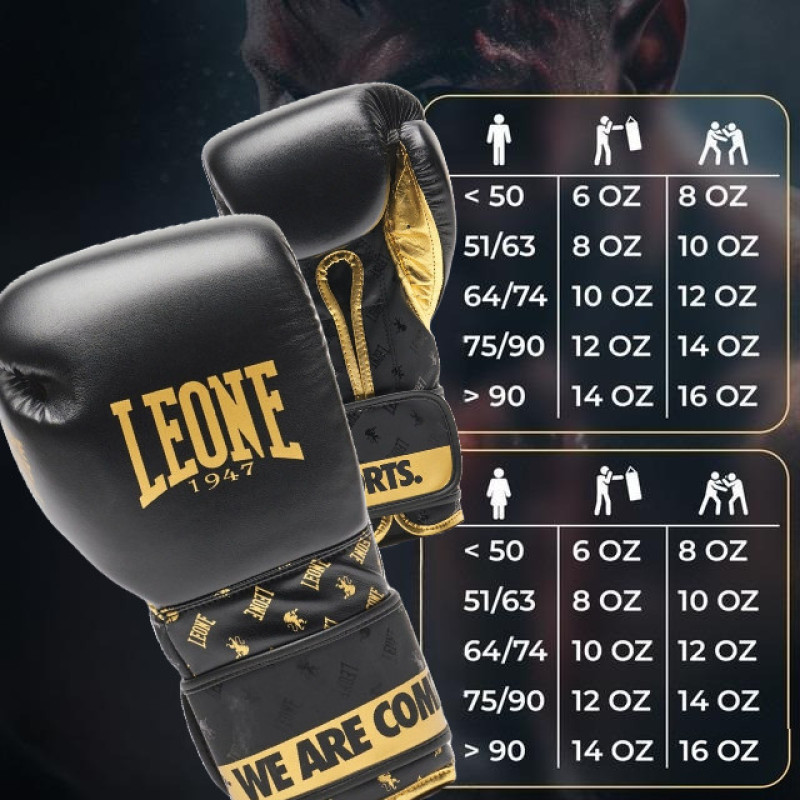 Боксерські рукавиці Leone GN220 DNA Black 10 унцій (бинти 4 м. в комплекті)