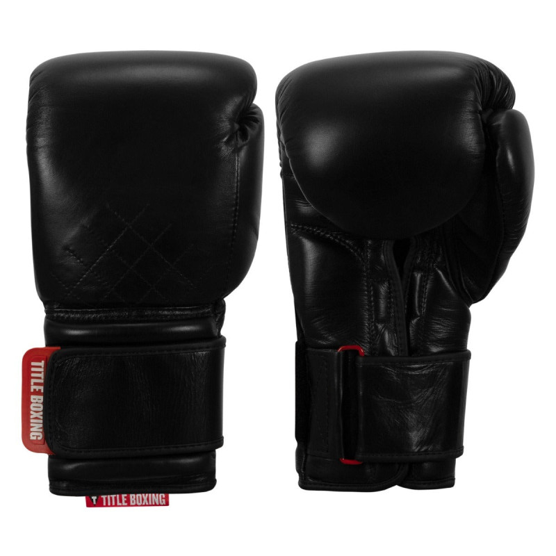 Боксерські рукавиці TITLE Boxing Ko-Vert Black 16 oz