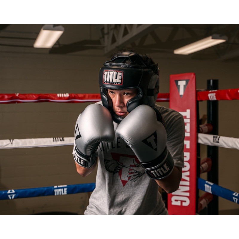 Боксерський шолом TITLE Platinum Premier Full 2.0 Black L