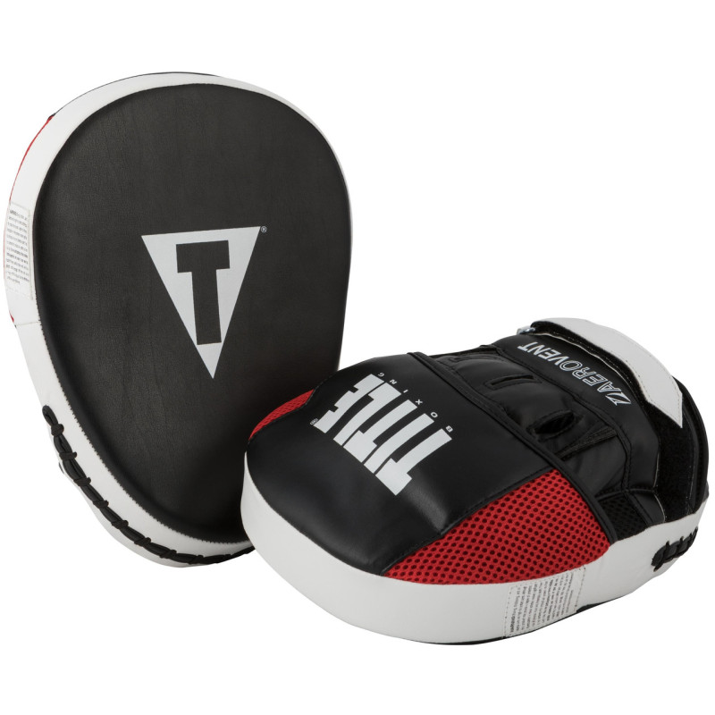 Лапи боксерські TITLE Boxing Aerovent Excel Incredi-Mitts 2.0 Black/Red/White