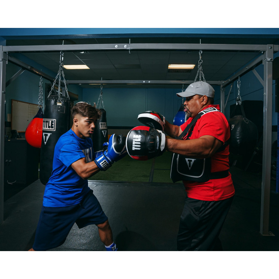 Лапи боксерські TITLE Boxing Aerovent Excel Incredi-Mitts 2.0 Black/Red/White