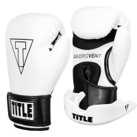 Боксерські рукавиці TITLE Boxing Vegan Gloves White/Black 12 oz