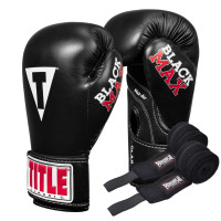 Боксерські рукавиці TITLE Classic Black Max Black 8 oz