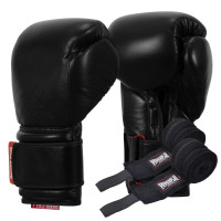 Боксерські рукавиці TITLE Boxing Ko-Vert Black 16 oz