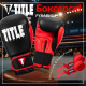 Боксерські рукавиці TITLE Boxing Dynamic Strike Black/Red 16 oz (бинти 4м. в комплекті)