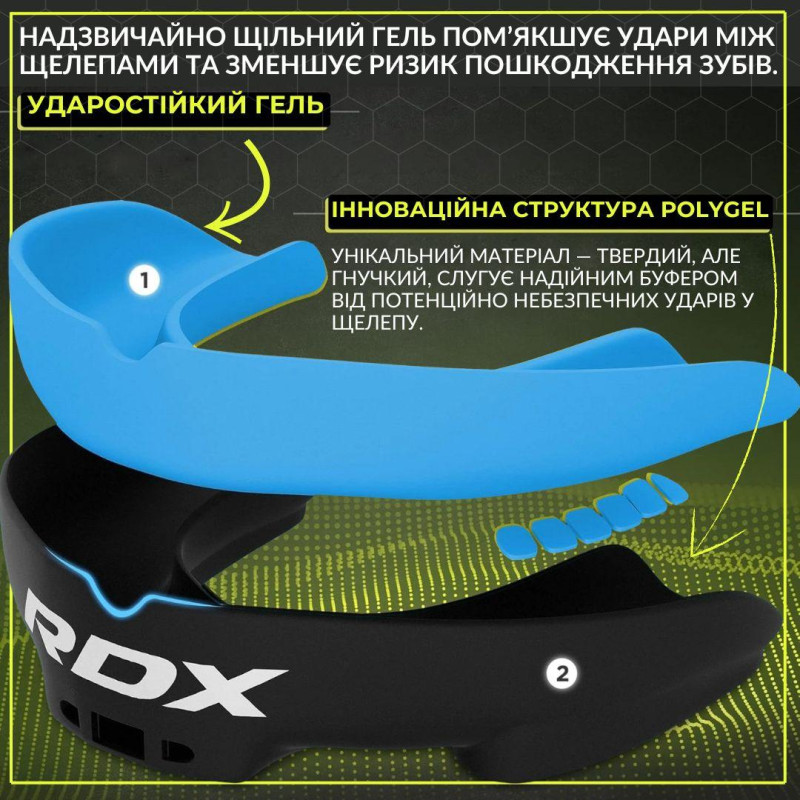 Капа RDX 3w доросла (вік 12+) Black/Blue