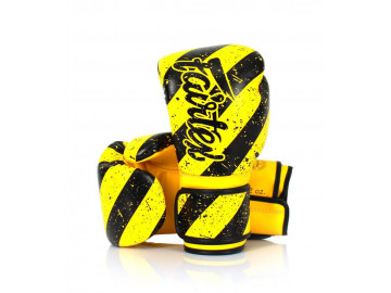 Боксерські рукавиці Fairtex BGV14Y Yellow/Black 10 унцій