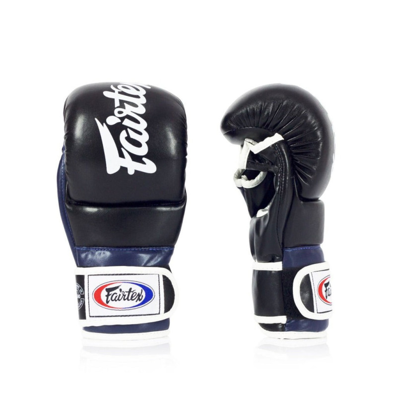 Рукавиці греплінгові для ММА Fairtex FGV18 Black/Blue M