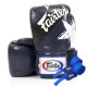 Боксерські рукавиці Fairtex BGV1 Nation Print Blue 14 унцій (бинти в комплекті)