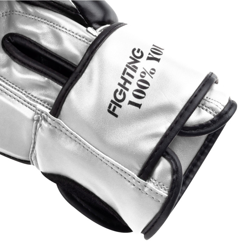 Боксерські рукавиці PowerPlay 3004 Classic Чорно-Білі 12 унцій