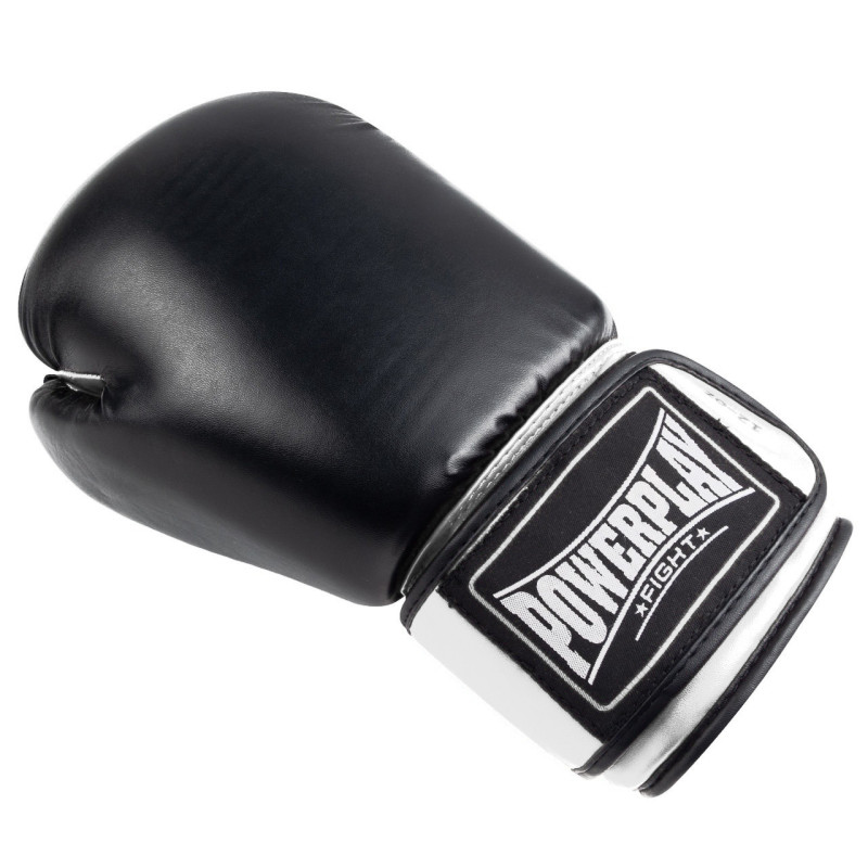 Боксерські рукавиці PowerPlay 3004 Classic Чорно-Білі 12 унцій