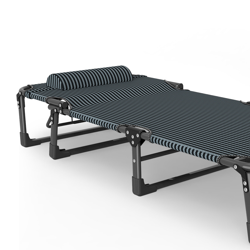 Раскладная кровать шезлонг WCG FB-S02 с полосатым полотном