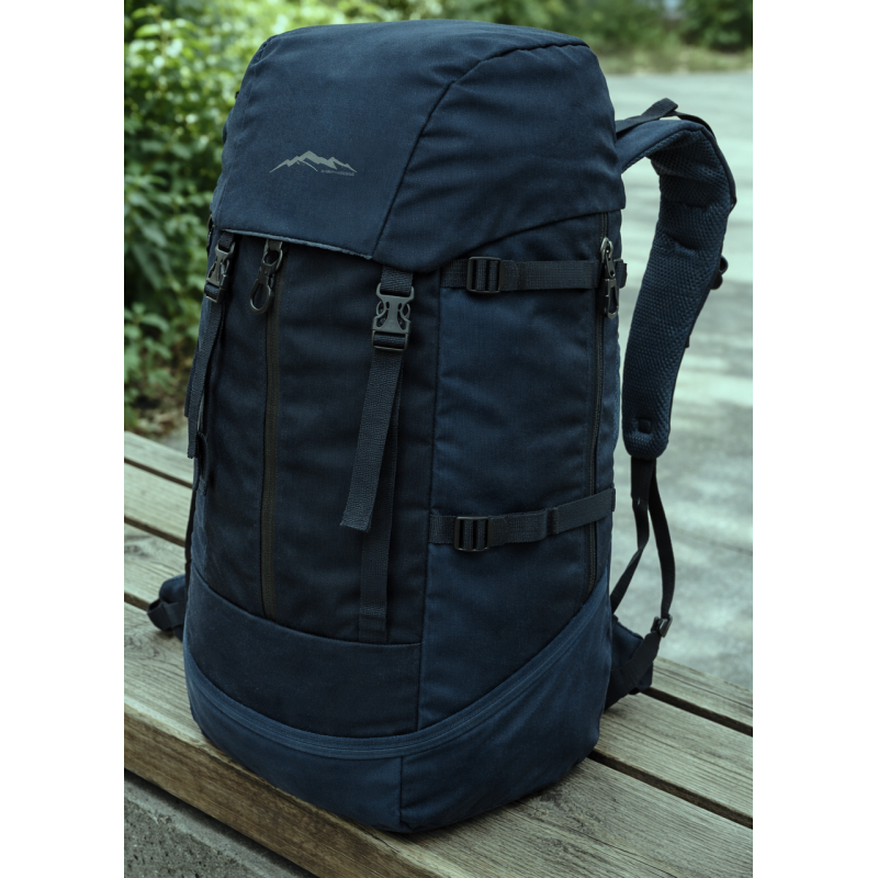 Легкий походный, туристический рюкзак с дождевиком 45L Adventuridge темно-синий