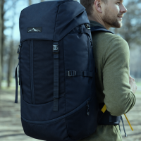 Легкий походный, туристический рюкзак с дождевиком 45L Adventuridge темно-синий