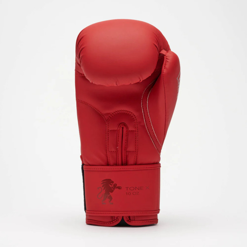 Боксерські рукавиці Leone GN058 TONE X Red , 10 унцій, Натуральна шкіра, Червоний