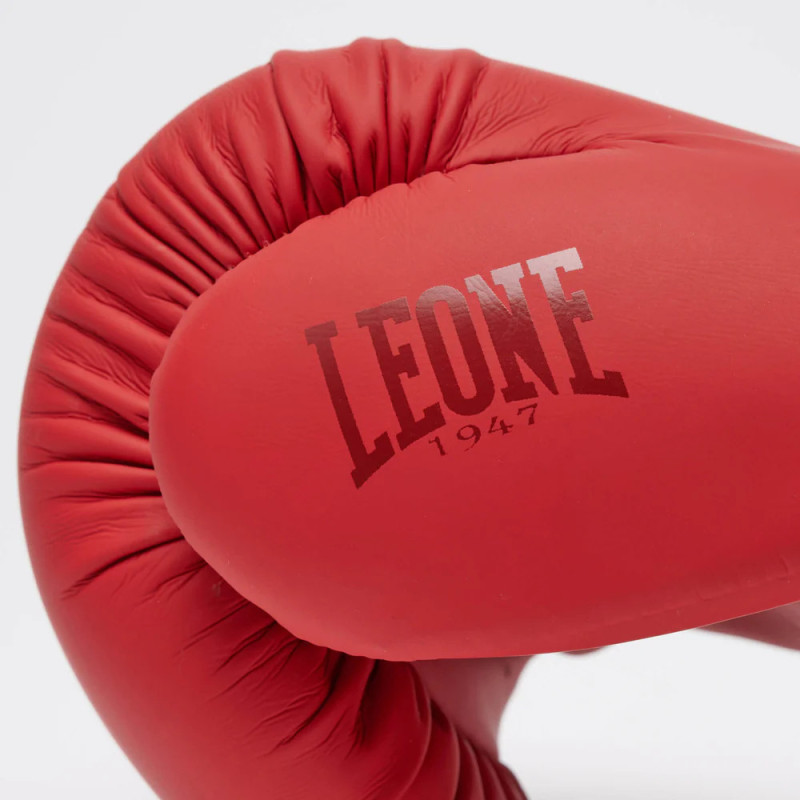 Боксерські рукавиці Leone GN058 TONE X Red , 10 унцій, Натуральна шкіра, Червоний