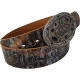 Дизайнерский женский кожаный ремень с закрытой пряжкой, бляхой Vanzetti