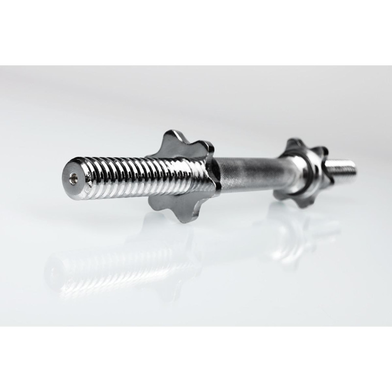 Гриф гантельный хромированный 45 см D 28 мм