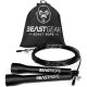 Скакалка скоростная Beast Gear Beast Rope регулируемая со стальным тросом для фитнеса, бокса и кроссфита