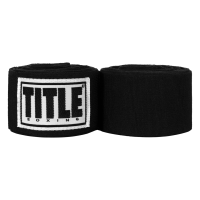 Бинти для боксу TITLE Boxing Semi Elastic 210" Extra Long Black