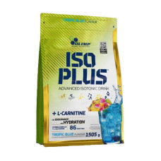 Предтренировочный комплекс, Iso Plus + L-Carnitine, OLIMP, 1,5 кг (Голубой тропик)