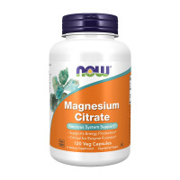 Магний, Magnesium Citrate, NOW, 120 капсул