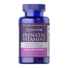 Витамины, Prenatal Vitamins, Puritan's Pride, 100 таблеток