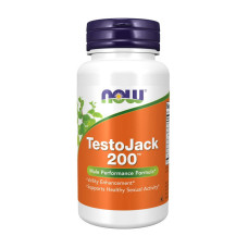 Добавка для здоровья, Testo Jack 200, NOW, 60 капсул