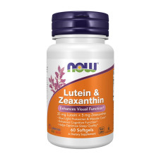 Добавка для здоровья, Lutein & Zeaxanthin, NOW, 60 капсул