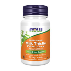 Добавка для здоровья, Milk Thistle Extract 300 mg, NOW, 50 капсул