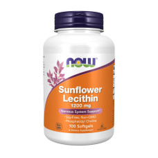 Добавка для здоровья, Sunflower Lecithin 1200 mg, NOW, 100 капсул