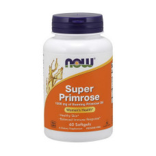 Добавка для здоровья, Super Primrose 1300 mg of Evening Primrose Oil, NOW, 60 капсул