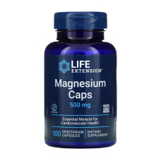 Магний, Magnesium Caps 500 mg, Life Extension, 100 капсул