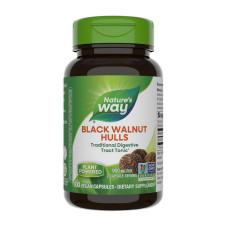 Добавка для здоров'я, Black Walnut Hulls, Nature's Way, 100 капсул