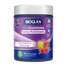Мультивітаміни, VitaGummies Family Multivitamin, Bioglan, 60 жувальних цукерок