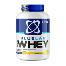 Сироватковий протеїн, Blue Lab 100% Whey, USN, 2 кг (Банан)